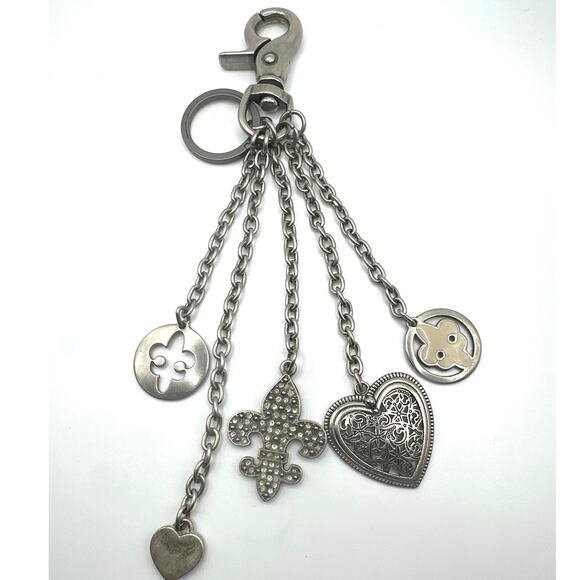 Kathy Van Zeeland bag charm or key chain charm. Silver tone - Picture 1 of 4